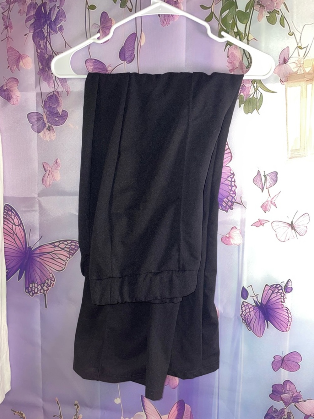 Black Women's Wide-Leg Dressy Pants